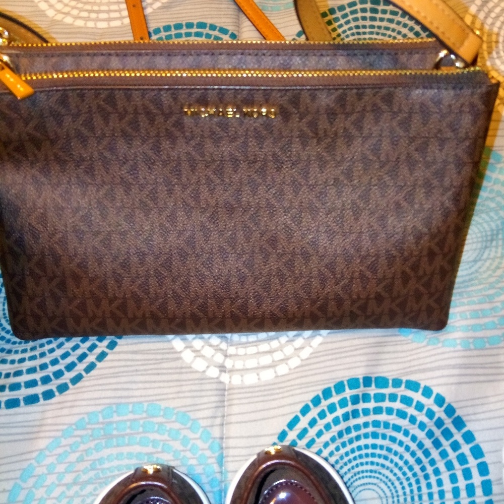 Womens Michael Kors bag and slip ons sz 8.5